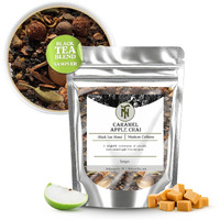 Nelson's Tea Caramel Apple Chai Tea Loose Leaf - Cut & Sifted Red Rooibos Loose Leaf Tea, Black Tea With Cinnamon Chips, Peppercorn, Ginger Root, Cardamom, Clove, Orange Peel And All Spice (Sample)