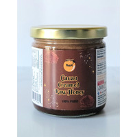 Pearl Honey Spreads - Organic Cacao Chocolate Flavored Creamed Raw Honey - Chemical Free, Soy Free & 100% Natural Raw Honey | 8.8 Oz Jar