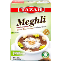 Tazah Meghli 7Oz Lebanese Spiced Rice Pudding - Gluten-Free, Vegan-Friendly, 200G Powder Mix - Authentic Taste, Quick & Easy Preparation, Traditional Dessert