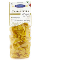 Giusto Sapore Classic Pappardelle All'Uovo Italian Egg Pasta Nest - 340G - Premium Bronze Drawn Durum Wheat Semolina Gourmet Pasta Noodles - Imported From Italy And Family Owned (Pappardella, 1 Pack)