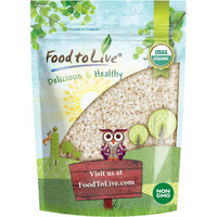 Food To Live Organic Arborio Rice, 1 Pound Non-Gmo, Short-Grain White Rice Variety, Superfino, Vegan, Kosher, Bulk. Creamy Texture. Good Source Of Protein. For Risotto.