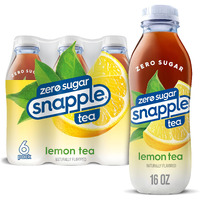 Snapple Diet Lemon Tea, 16 Fl Oz Recycled Plastic Bottle, 6 Pack