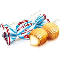 Roshen Caramel Candy Sweet Drop With Milky Filling, Kosher And Halal, Delicious, Flavorful Sweets Bulk Candy 1Kg/2.2Lb