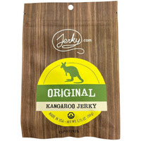 Jerky.Com Original Kangaroo Exotic Jerky - Premium High-Protein Exotic Snack, Tender & Flavorful, 100% Natural Ingredients, Perfect For On-The-Go 1.75 Oz