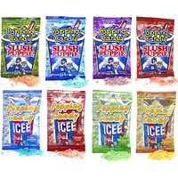 Icee And Slush Puppie Popping Candy Variety Pack Of 100 - Includes 100 Packs Of Popping Candy - Small Candy Packs For Party Favors, Candy Handouts, Trick Or Treat, Pinata Candy
