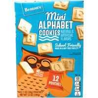 Benton's Mini Alphabet Cookies School Friendly Made In Nut Free Facility