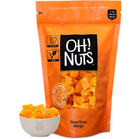 Dried Mango | 1 Lb - Sweetened Dried Fruit Diced | Dehydrated Fruit Bites | Packed In New York Zip-Seal Bag For Exceptional Freshness By Oh Nuts