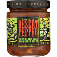 Desert Pepper Trading Co, Corn, Black Bean, Red Pepper Salsa, 16 Oz (Pack Of 3)