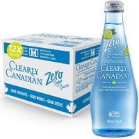 Clearly Canadian Zero Sugar Citrus Medley Sparkling Water Beverage, Zero Sugar & Zero Calories, 1 Case (12 Bottles X 325Ml)