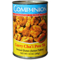 Companion - Curry Braised Gluten Seitan Tidbits, 10 Oz. Can (Pack Of 12)