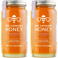Bee Harmony Lavender Infused Honey, 12 Oz Each, Pack Of 2