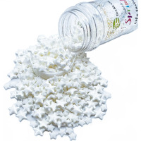 Se Si&Moos White Star Sprinkles For Cake Decorating White Stars Edible Star Cake Decorations Large Stars Sprinkles For Cupcakes Small Stars For Cake Large And Small White Star Sprinkles For Cakes,Cupcakes,Desserts Toppings 3 Oz