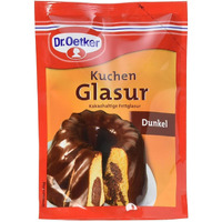 Dr Oetker Dunkel Kuchen Glasur 125G/4.4Oz Dark Chocolate Icing