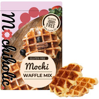 Mochi Waffle Mix Original Recipe - Rice Flour, Gluten-Free With Low Calories And Sugar - Essential Nutrients - 12 Oz Healthy Daily Snacks By Mochiholic (Pack Of 1)