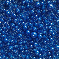Sentovac Edible Royal Blue Pearl Sugar Sprinkles 4.23Oz/ 120G Edible Candy Pearls For Decorating | Edible Cake Cupcake Sprinkles For Christmas | Cake Topper Decorations