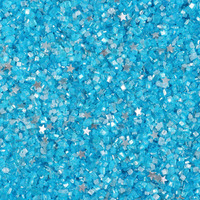 Sanding Sugar Edible Silver Glitter Stars Mix, Edible Blue Sugar Sprinkles For Cake Decorating, Sparkling Edible Sanding Sugar For Cupcake Toppers Cookie Decorations For Wedding Party Celebrations 3.5Oz (Sky Blue)