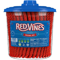 Red Vines Licorice, Original Red Flavor Soft & Chewy Candy Twists, 3.5 Lbs, 56 Ounce