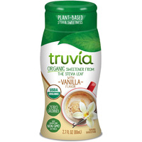 Truvia Organic Zero-Calorie Liquid Stevia Sweetener, 2.7 Fluid Ounce Bottle, Vanilla Flavor