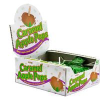 Tootsie Roll Caramel Pops Package Apple,850 Grams, 48 Count