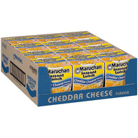 Maruchan Instant Lunch Cheddar Cheese, Ramen Noodle Soup, Microwaveable Meal, 2.25 Oz, 12 Count