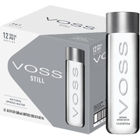 Voss Premium Still Bottled Natural Water - Bpa-Free - High Grade Pet - Recyclable Plastic Water Bottles - Pure Drinking Water With Unique & Iconic Bottle Design - 12 Pack