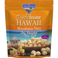 Macadamia Nuts | Macfarms Dry Roasted Macadamia Nuts 24 Oz (1 Pack) - Premium Roasted Nuts With Sea Salt Fresh From Hawaii, Sea Salt Flavored Healthy Snack