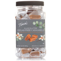 Tara's Gourmet Sugar Free Caramels | Hand Crafted All Natural Candy | Creamy & Individually Wrapped With Real Butter (20 Oz)