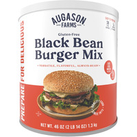 Augason Farms Black Bean Burger Mix Can, Certified Gluten Free, Emergency Food Supply, Everyday Meals, 38 Servings
