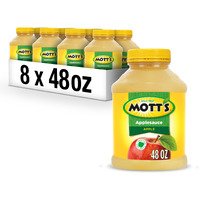 Mott's Applesauce, 48 Oz Jar (Pack Of 8), No Artificial Flavors, Good Source Of Vitamin C, Nutritious Option For The Whole Family