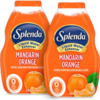 Splenda Liquid Water Enhancer Drops, Sugar Free, Zero Calorie, Natural Flavor, Concentrated Drink Mix, 3.11 Fl Oz Each Bottle (Mandarin Orange, 2 Pack)