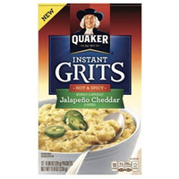 Quaker Grits Jalapeno Cheddar, Hot & Spicy 11.8 Ounce (2 Pack)