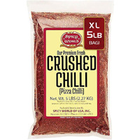 Crushed Red Pepper Flakes 5 Pound Bulk Value Pack - Chili Flakes - By Spicy World