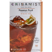 China Mist Iced Tea - Passion Fruit Black Tea Infusion - Refreshing And Delicious - Each Tea Bag Yields 1/2 Gallon - 4 Bags