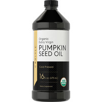 Carlyle Pumpkin Seed Oil 16Oz Organic Cold Pressed | Extra Virgin | Vegetarian, Non-Gmo, Gluten Free | Safe For Cooking | Great For Hair And Face