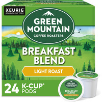 Green Mountain Coffee Roasters Breakfast Blend, Single-Serve Keurig K-Cup Pods, Light Roast Coffee, 24 Count