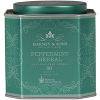 Harney & Sons Peppermint Herbal Tea In Sachets, Caffeine-Free Herbal, 30 Sachets
