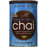 David Rio Elephant Vanilla Chai, 14Oz. - 2 Canisters
