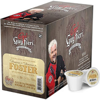 Guy Fieri Flavortown Coffee Pods, Bananas Foster Flavored Coffee, Medium Roast Coffee For Keurig K Cups Machines, Single Serve Coffee Pods, 24 Count