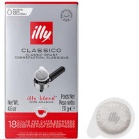 Illy E.S.E. Coffee - Single-Serve Coffee Pods - Classico Medium Roast - Notes Of Chocolate & Caramel - For E.S.E Coffee Machines - Extraordinary Aroma & Body - 18 Count