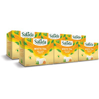 Salada White Tea Delicate White Tea With 40 Individually Wrapped Tea Bags Per Box (Pack Of 6) Contains Caffeine Brew Hot Naturally Flavored