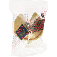 100 Pcs Fortune Cookies Fresh Single Wrap(Golden Bowl)
