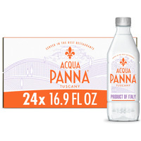 Acqua Panna Natural Spring Water, 16.9 Fl. Oz. Plastic Bottles, Pack Of 24