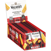 Walkers All-Butter Shortbread Fingers - 2-Count Snack Packs (Pack Of 24) - Authentic Shortbread Cookies From Scotland