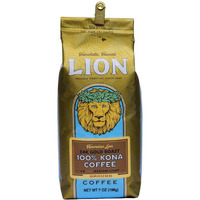 Lion Coffee 24K Gold Roast 100% Kona Ground Coffee, Medium-Light Roast, A Taste Of Aloha - 7 Ounce Bag