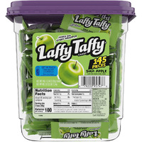 Laffy Taffy Candy, Sour Apple Flavor, 145 Pieces