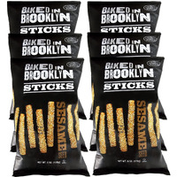 Baked In Brooklyn Breadsticks Certified Kosher - Sesame 6 Oz - 6 Pack