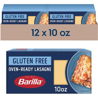 Barilla Gluten Free Oven-Ready Lasagne, 10 Ounce (Pack Of 12) - Non-Gmo Gluten Free Pasta Made With Blend Of Corn & Rice - Vegan Pasta