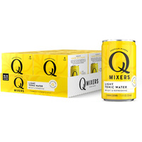 Q Mixers Light Tonic Water, Premium Cocktail Mixer Made With Real Ingredients, Only 20 Calories Per Can, 7.5 Fl Oz (Pack Of 24)