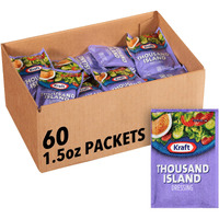 Kraft Thousand Island Salad Dressing Single Serve Packet (1.5 Oz Packets, Pack Of 60)