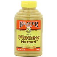Beaver Sweet Honey Mustard, 13 Ounce Squeeze Bottle (Pack Of 6)